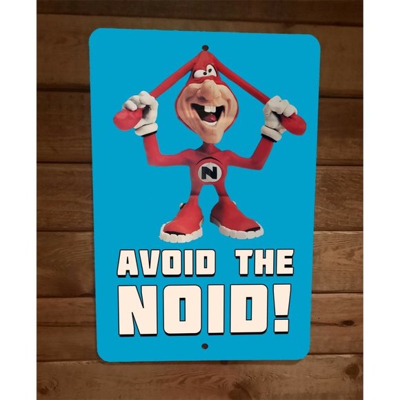 Avoid the Noid 8x12 Metal Wall Sign Retro 80s‎ Dominos Pizza - Picture 1 of 1